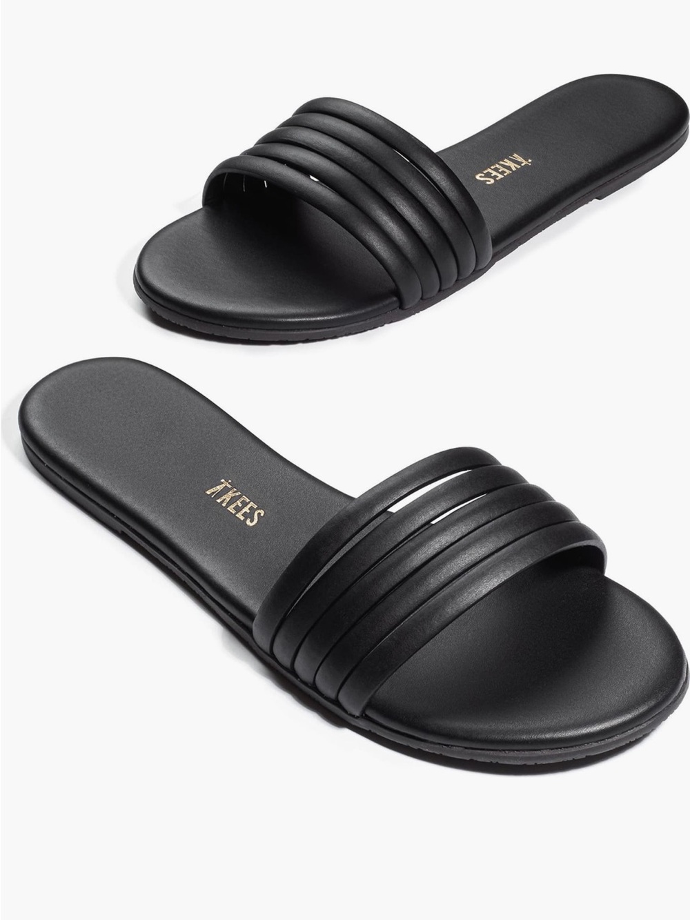 Tkees Serena Black Slide Sandals